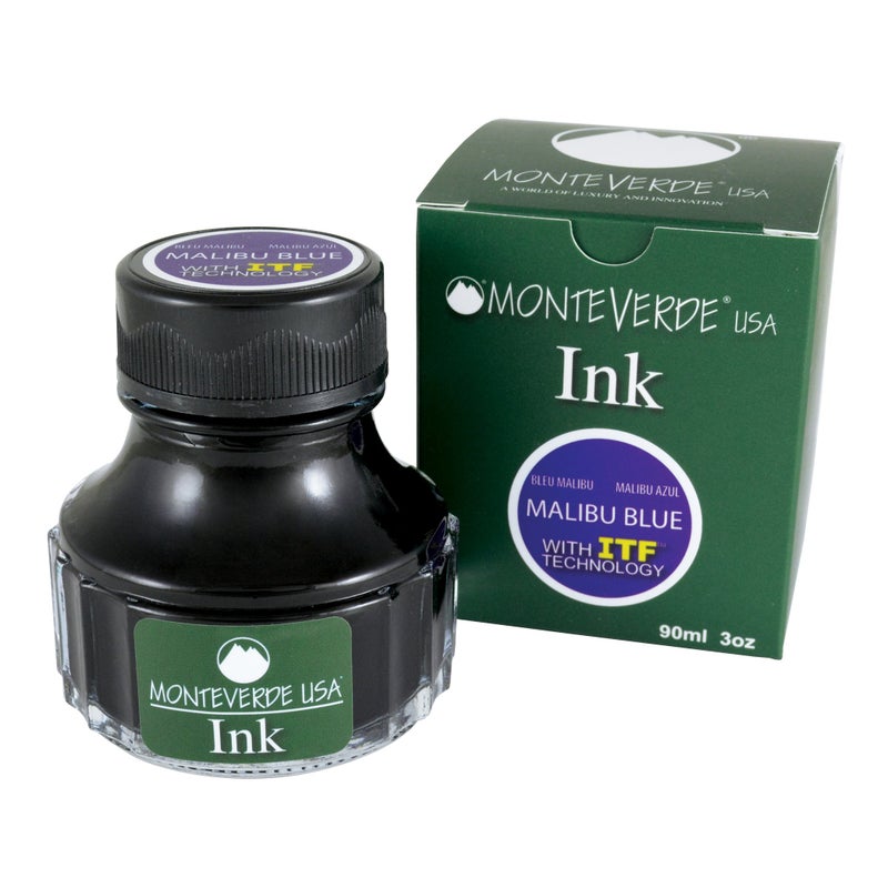 Monteverde USA Ink with ITF Technology, 90 ml Malibu Blue (G308BU) - Image 4